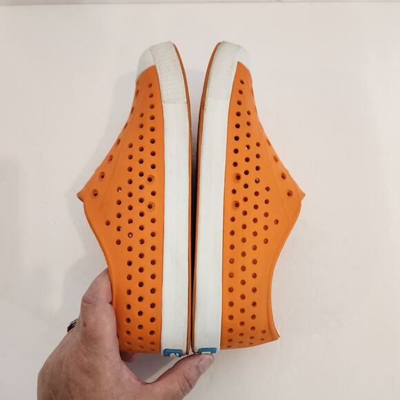 NATIVE SHOES Jefferson CLASSIC Orange Lightweight Slip On Big Kids|Juniors 4 - Picture 5 of 8